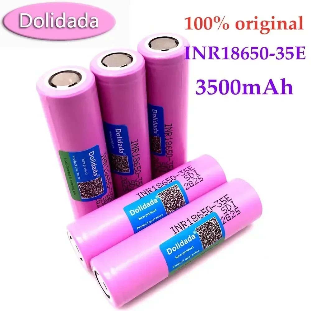 

2024 100% original 3.7V 18650 lithium-ion high discharge power battery INR18650 35E 3000mAh 20A rechargeable battery
