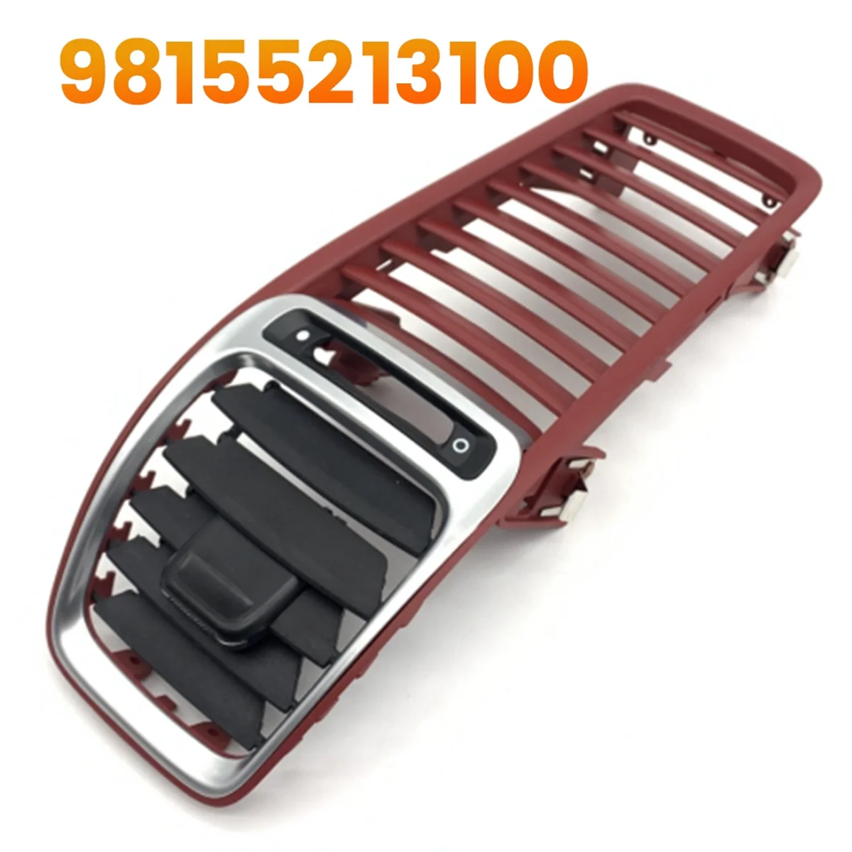 Panneau de couverture de grille d'aération de sortie de climatiseur de voiture Prada Board, rouge, Porsche BOXSTER CAYMAN 98155213100, 981-2012, 2016