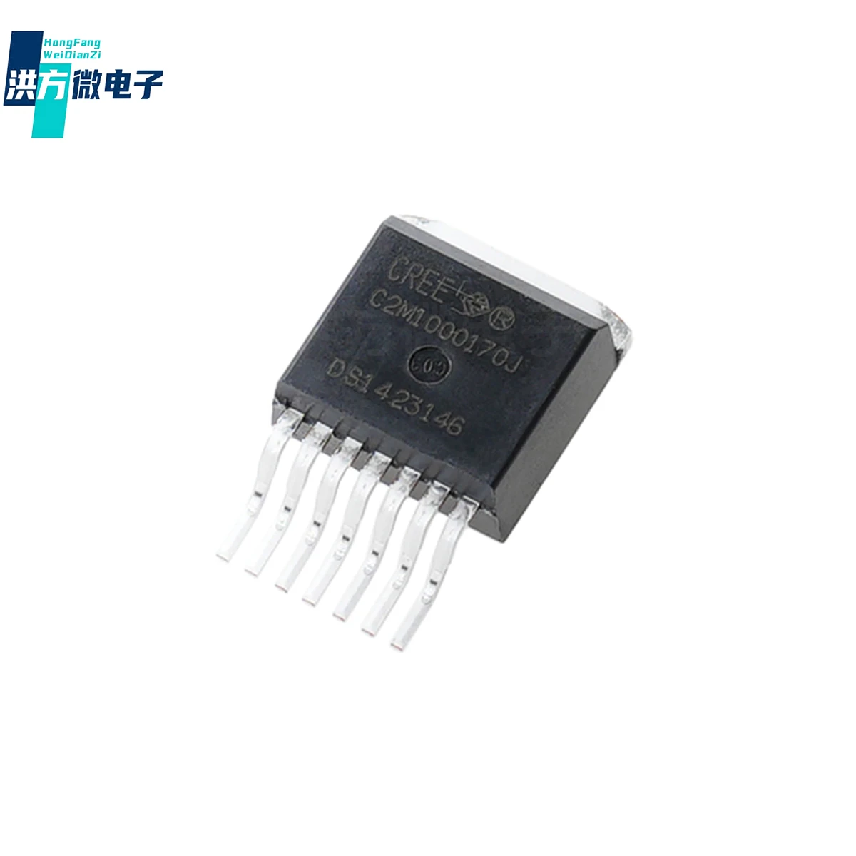 1PCS Origin.Silicon Carbide Power MOSFET Technology，N-Channel Enhancement Mode。1700V,5.3A,78W，RoHS。TO-263-7:C2M1000170J-TR