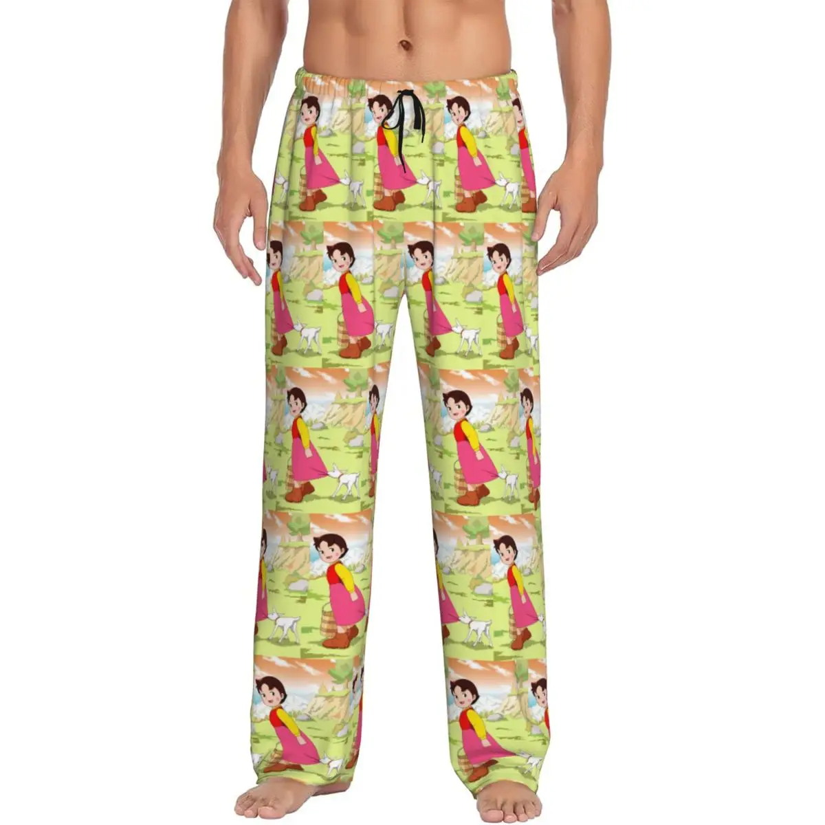 Custom Heidi Pajama Pants Men Sleepwear Sleep Lounge Bottoms with Pockets