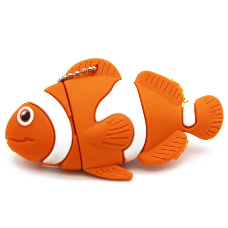 Cute cartoon animal fish Usb flash drive memory Stick pen drive pendrive 4GB 8GB 16GB 32GB 64GB U disk