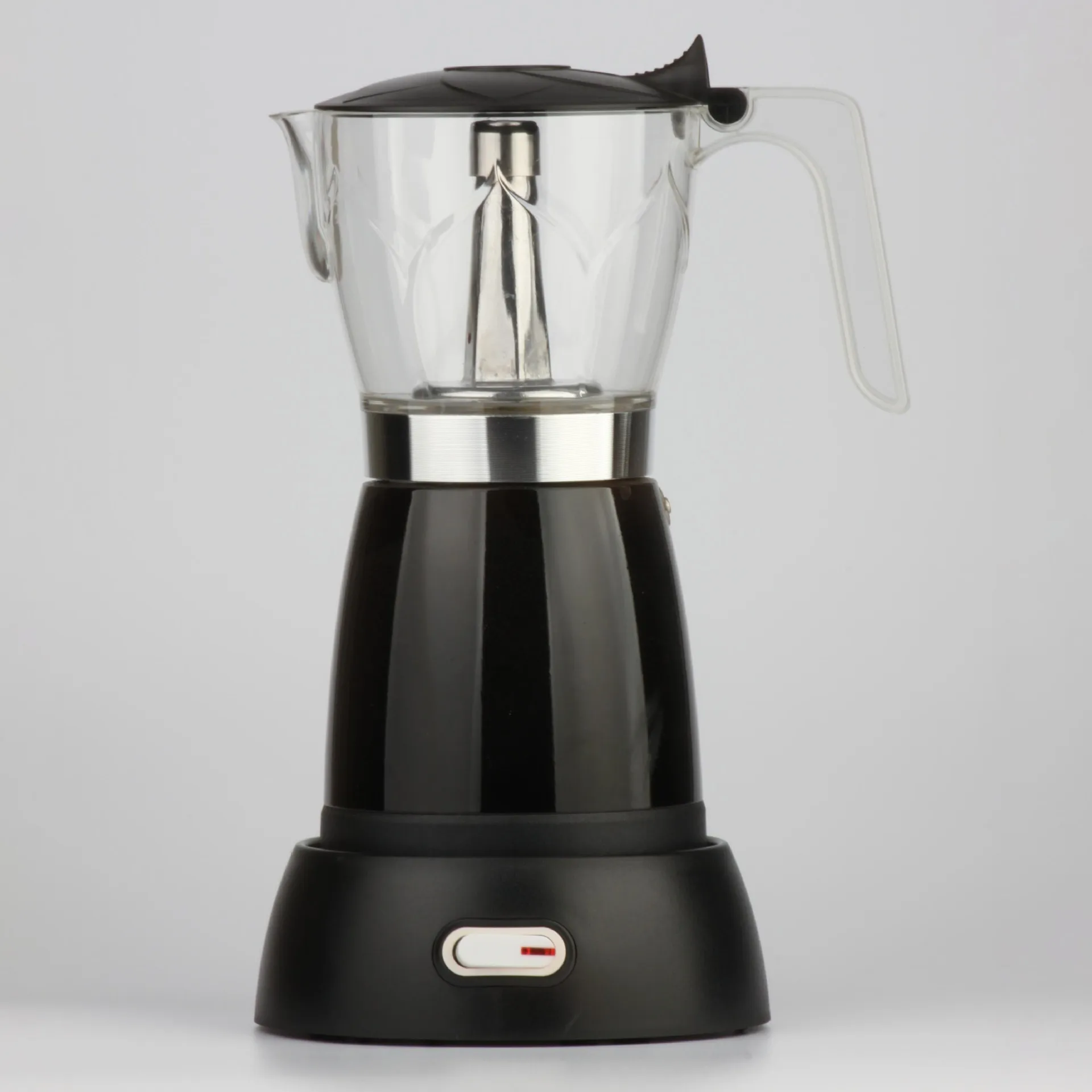 

Coffee Maker Coffee Pot Portable Aluminum Electric Moka Pot White New Style