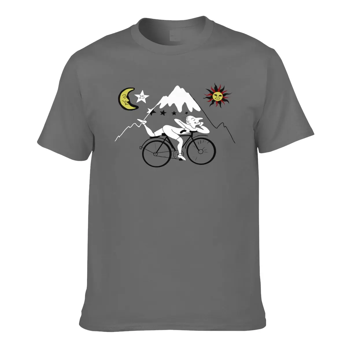 Albert Hoffman Bicycle Day Retro T Shirt Men 1943 cycle lsd trip acid day Fun Graphic T-Shirt Round Neck Beach Tshirt Gift Tees