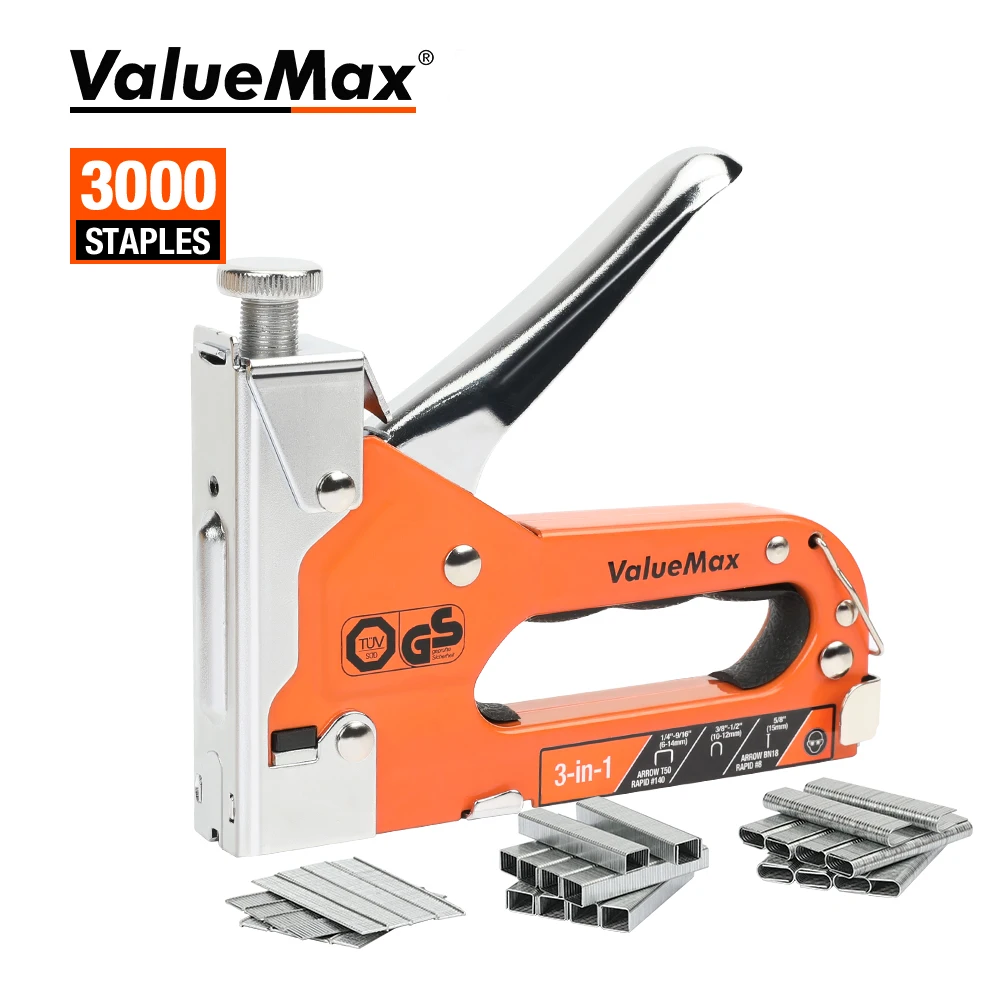 4 In1 3 In1 Nail Gun DIY Furniture Construction Stapler Upholstery Manual Staple Gun With Staples Home Decor Carpentry Tools
