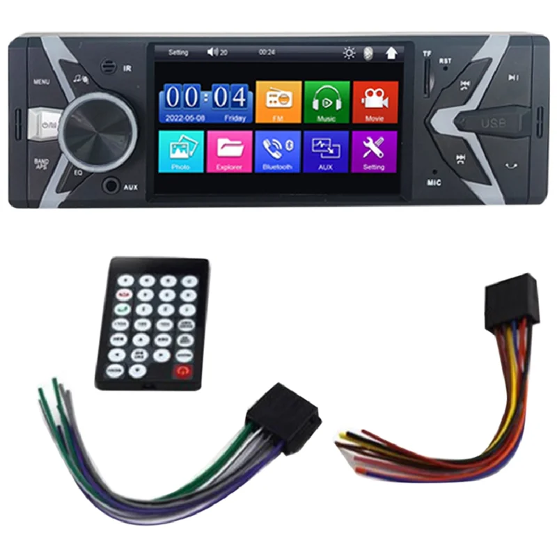 Car 4.1 Inch Navigation Central Control Bluetooth Single Ingot, Universal Car Mp5 Navigation HD Digital Touch Screen