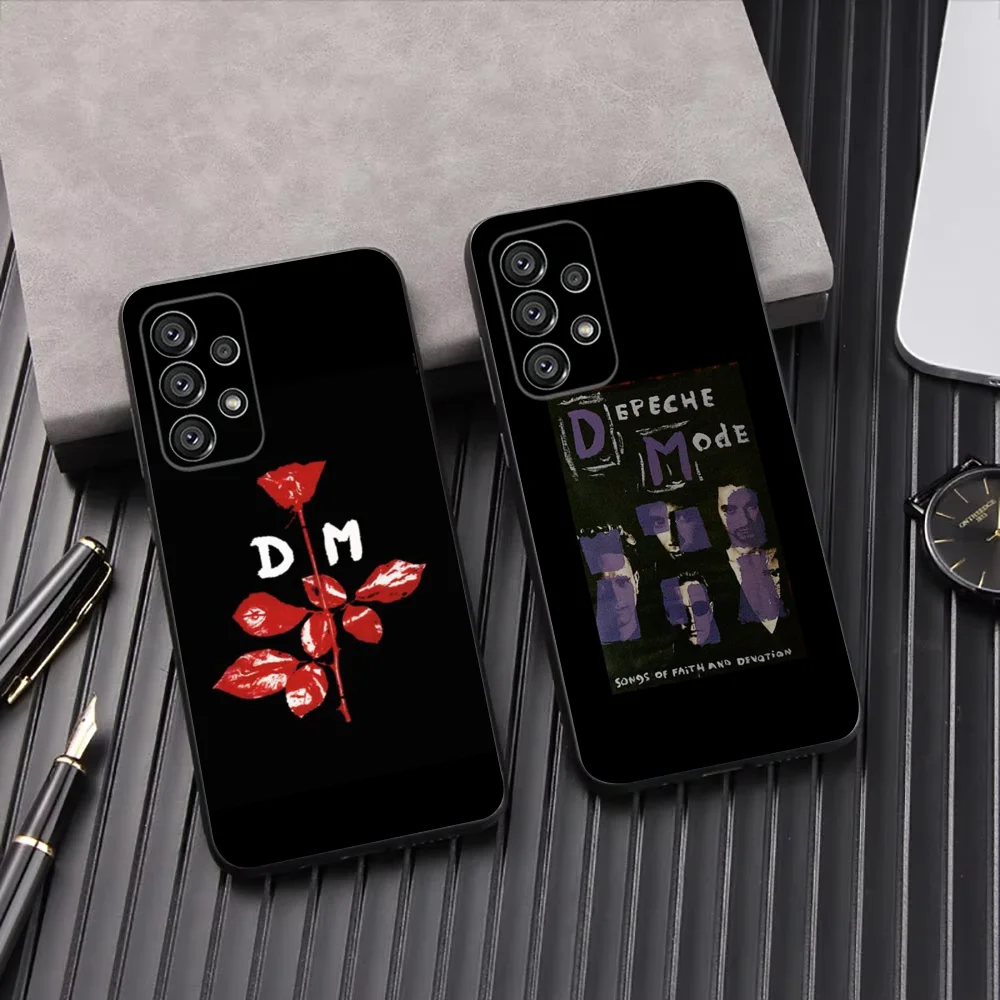 

D-Depeche Mode Phone Case For Samsung Galaxy A13,A21s,A22,A31,A32,A52,A53,A71,A80,A91 Soft Black Shell