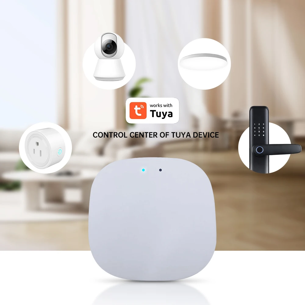 Smart Life APP Bluetooth Gateway Hub Tuya Smart SIG Mesh WiFi Remote Control Work with Alexa Google Home