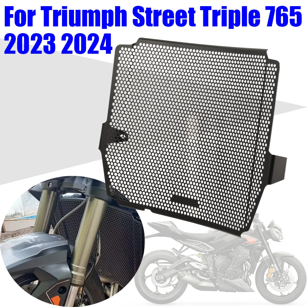 

Motorcycle Radiator Guard Grille Protection Cover Grill Protector For Triumph Street Triple 765 R RS 765R 765RS Moto2 2023 2024