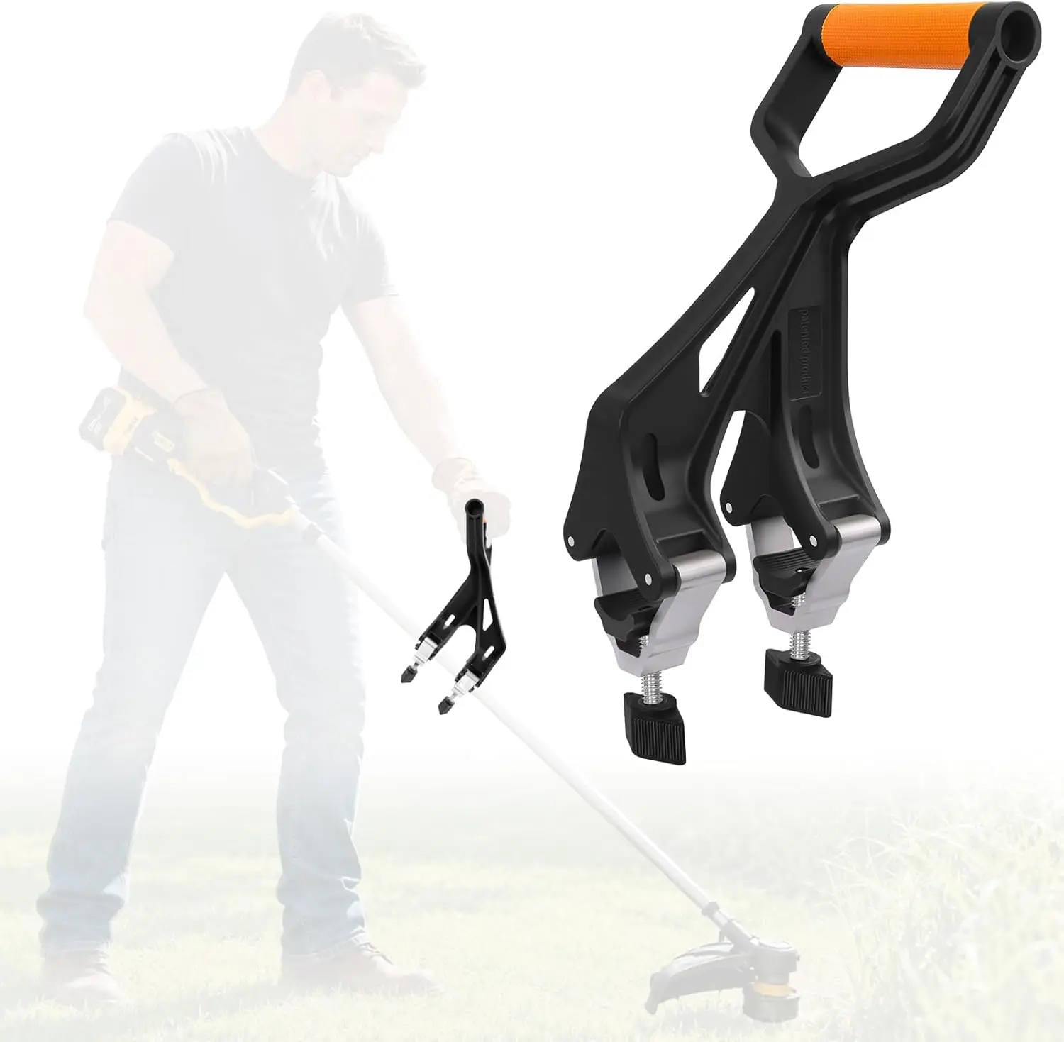 Shovel Handle Extension,Weed Trimmer Handle Replacement,Back Saver Attachment Universal Fit for Weed Trimmers,Rakes,Trimmers