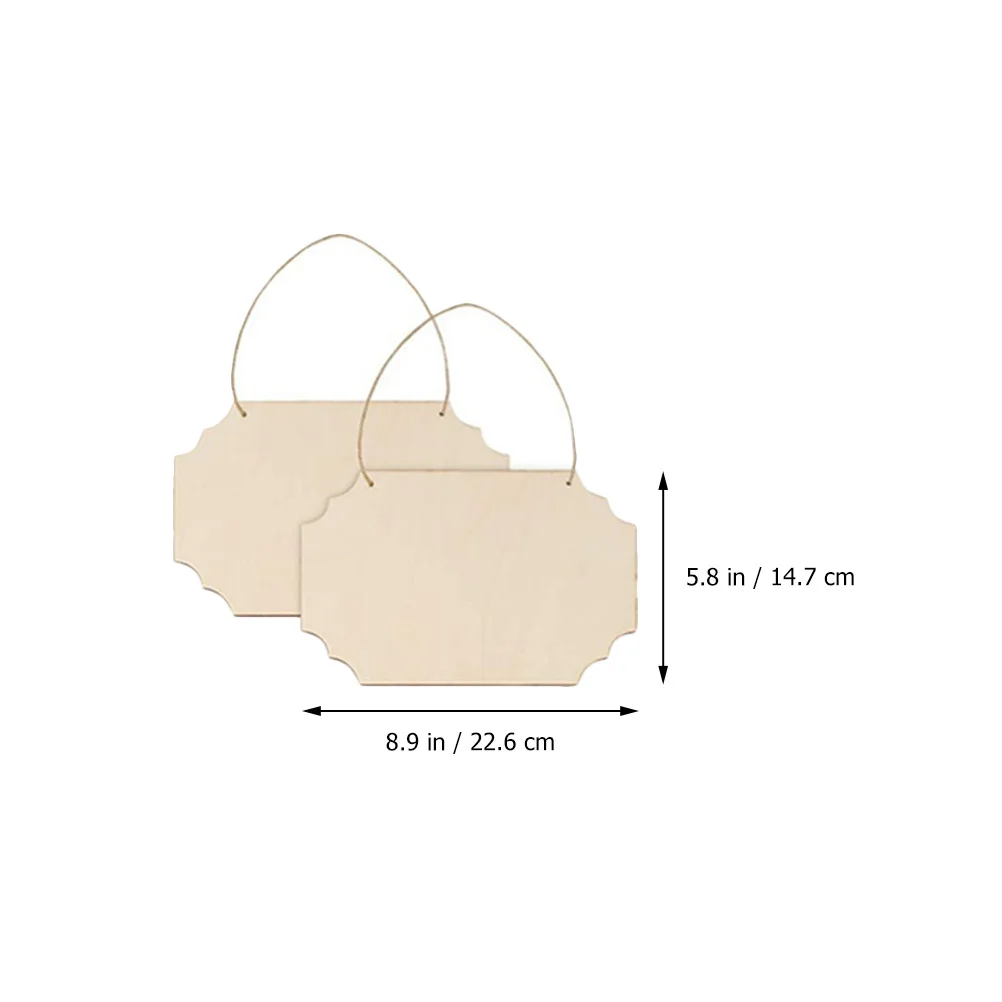 

8Pcs Unfinished Wood Cutouts Door Sign DIY Craft Home Decor Graffiti Both Sides Easy Paint Versatile Wooden Pieces