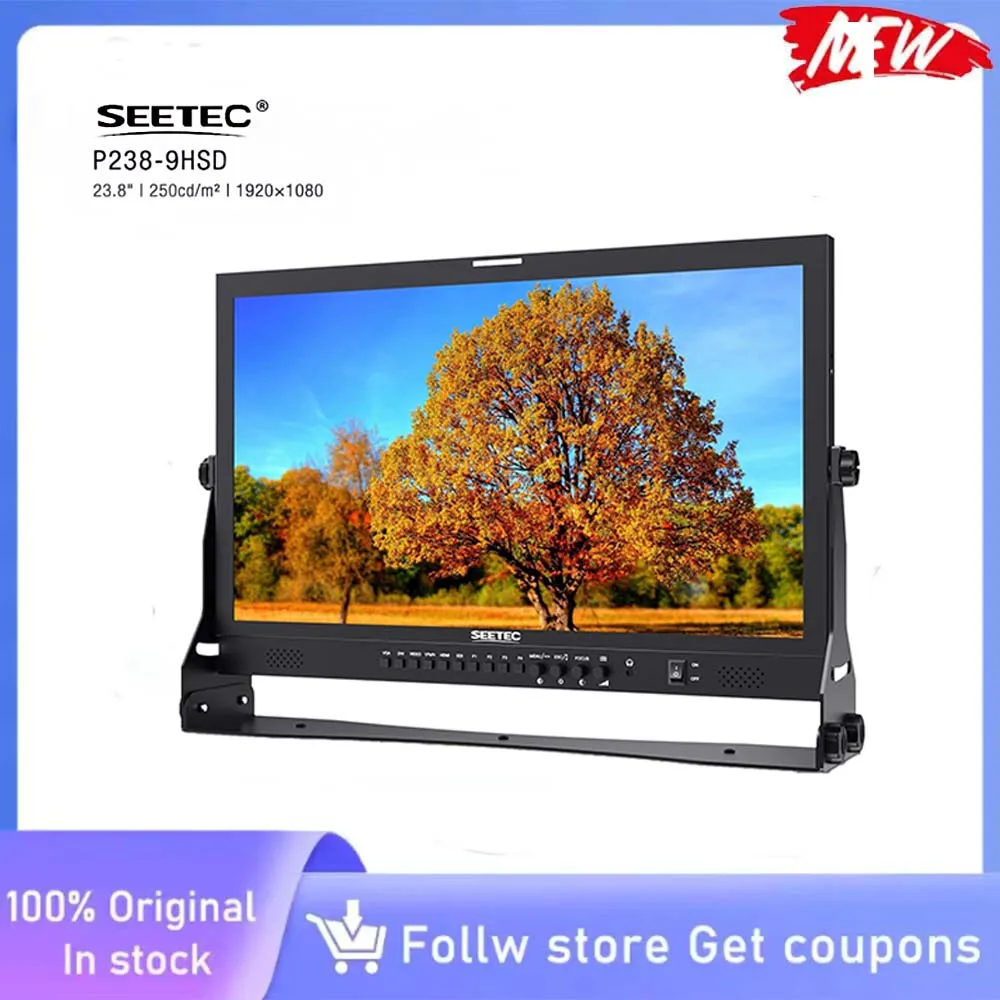 

Монитор SEETEC P238-9HSD 23,8 дюйма для производства и вещания, LCD, IPS, Full HD 1920x1080, 3G-SDI, вход/выход HDMI 4K