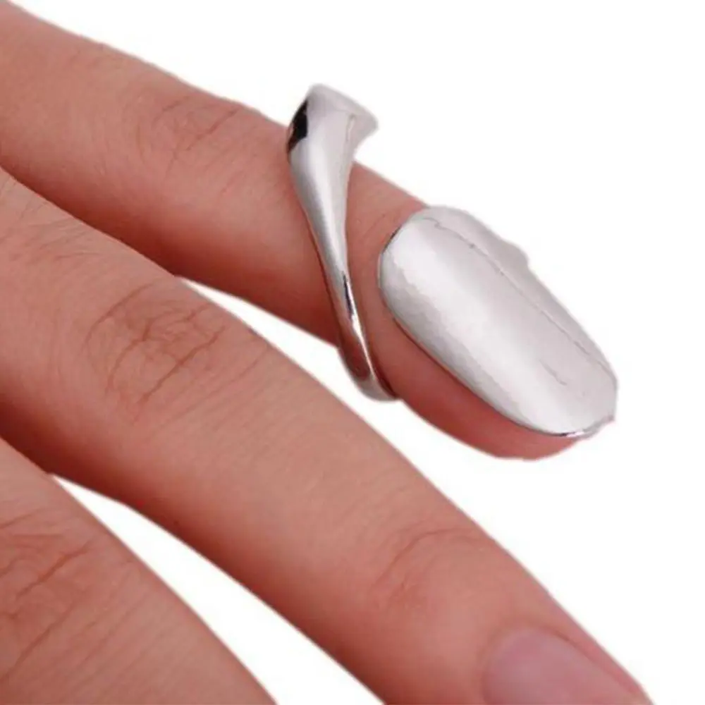 Nails False Metal Nail Gold Finger Fashion Silver Women Rings