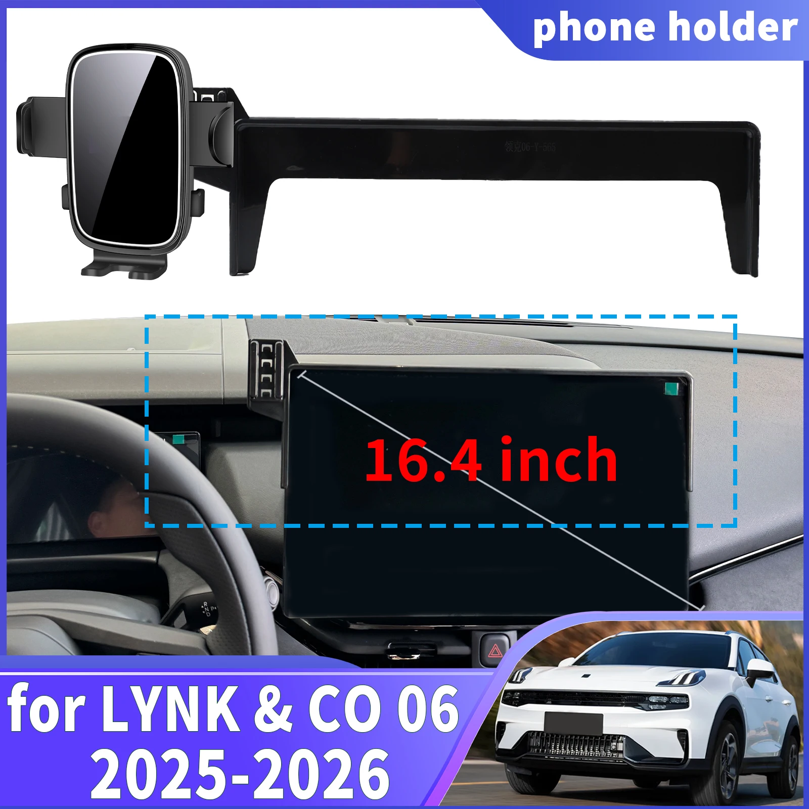 

fit for LYNK & CO 06 2025 2026 Navigation Phone Holder Mount Customized Car accessoires