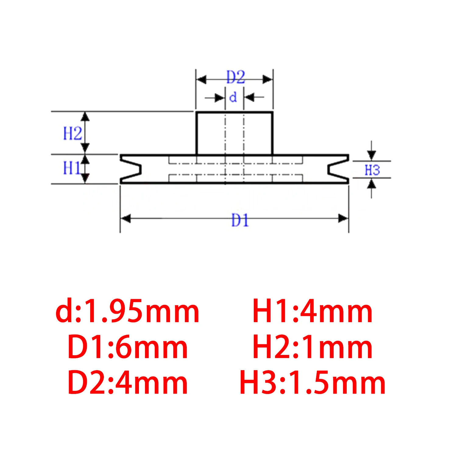 100 قطعة 62A مايكرو بكرة بلاستيكية صغيرة عجلة 2*6 مللي متر بكرة صغيرة والعتاد توقيت عجلات Dia.6mm رمح ضياء. 2 مللي متر 1.95 مللي متر المحرك لعبة