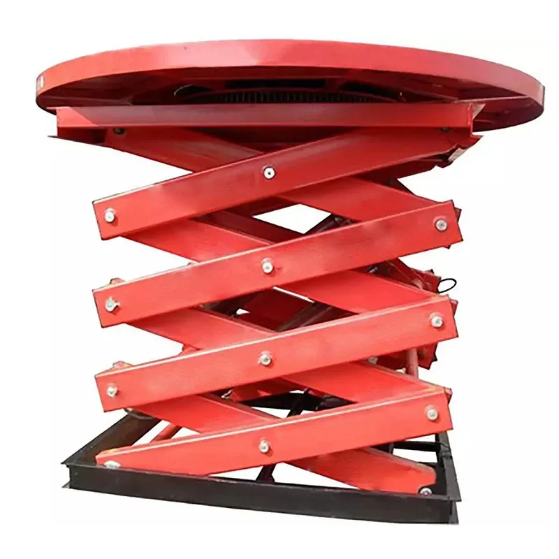 OEMFireproof board round stage Automobile booth Hydraulic rotating stage, electric hydraulic lifting platform, rotating stage