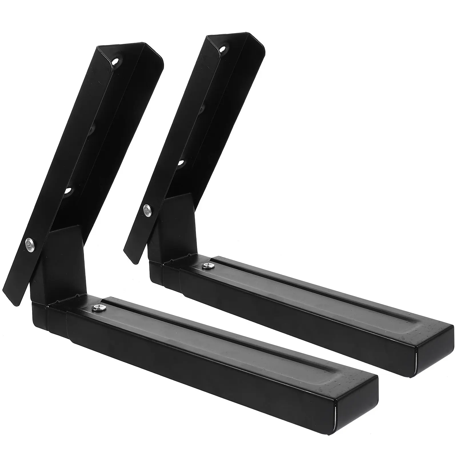 Microwave Wall Mount Bracket Kit – 2pcs Stainless Steel Heavy-Duty Space Saver for Over-Range & Under-Cabinet