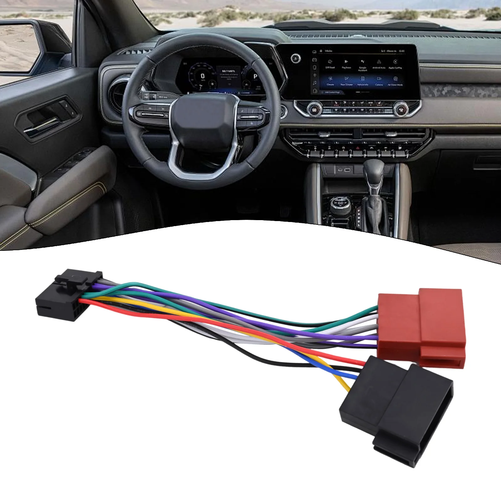 Car Radio Wire Harness 20 Pin CD Audio Wiring Connector Compact And Lightweight This Wire Harness Is Designed To Be Used With