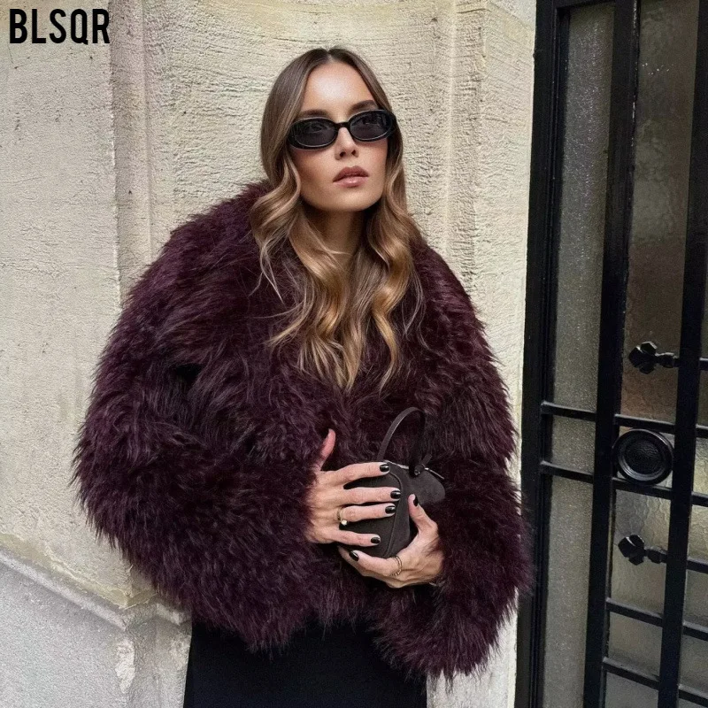 

Women's Fashion Winter New Style Versatile Eco-friendly Faux Fur Short Coat