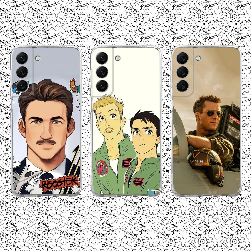 Top G-Gun Mavericks Phone Case Silicone For Samsung S30,S23,21,22,20 Ultra,S20 FE lite,S10,9,PIus Note20ultra Cover Clear