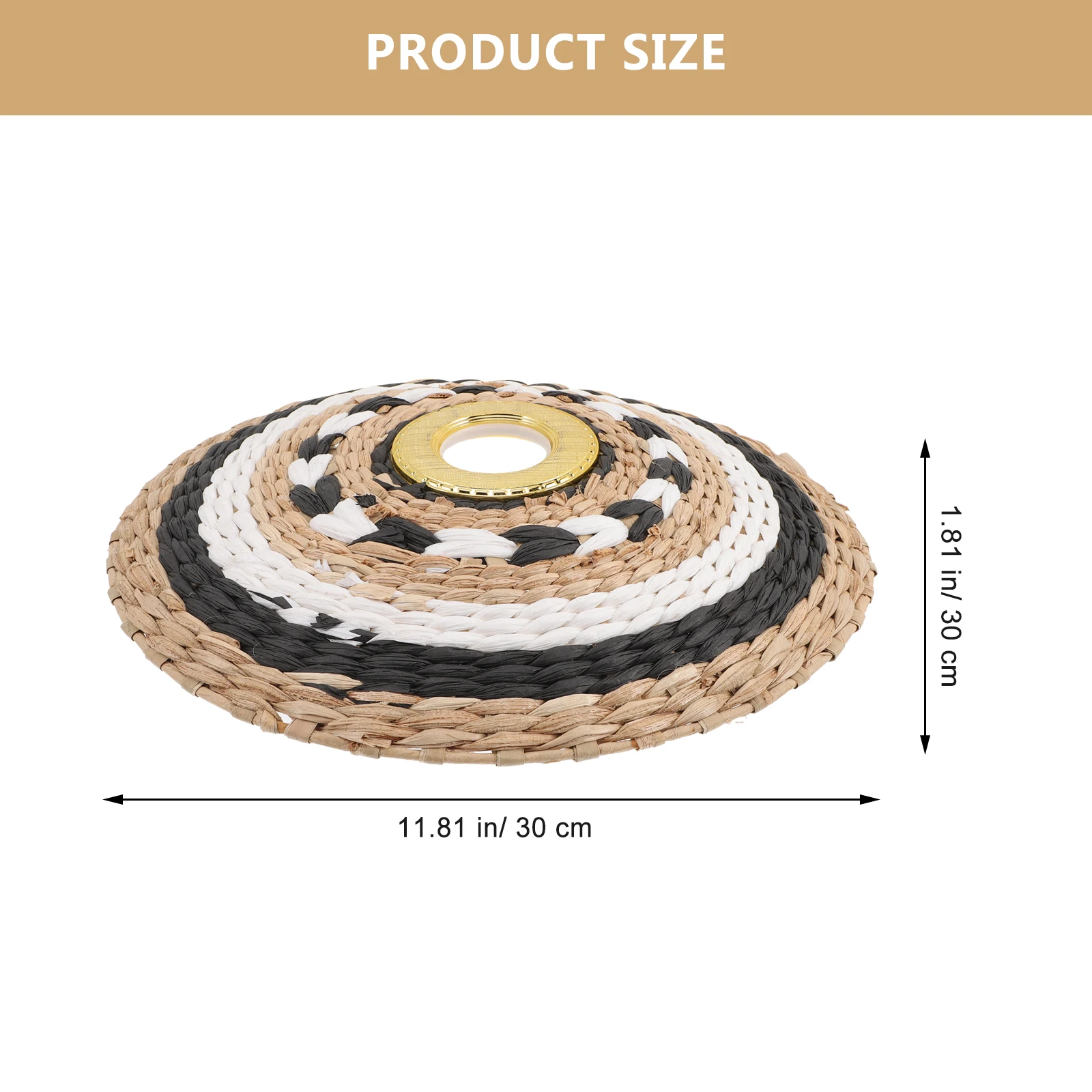

Creative Woven Lampshade For Pendant Chandelier Soften Bright Light Eye Protection Stable Structure Decorative Light Cover
