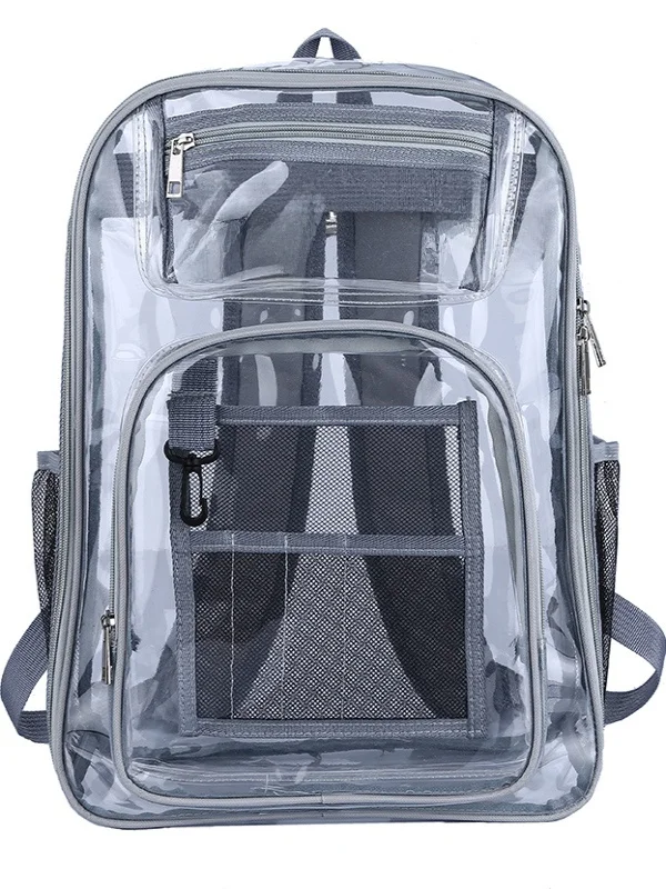 Transparent PVC Large Capaci Double oulder Bag for Men And Women High School Students College Entrance Exnation Bapa