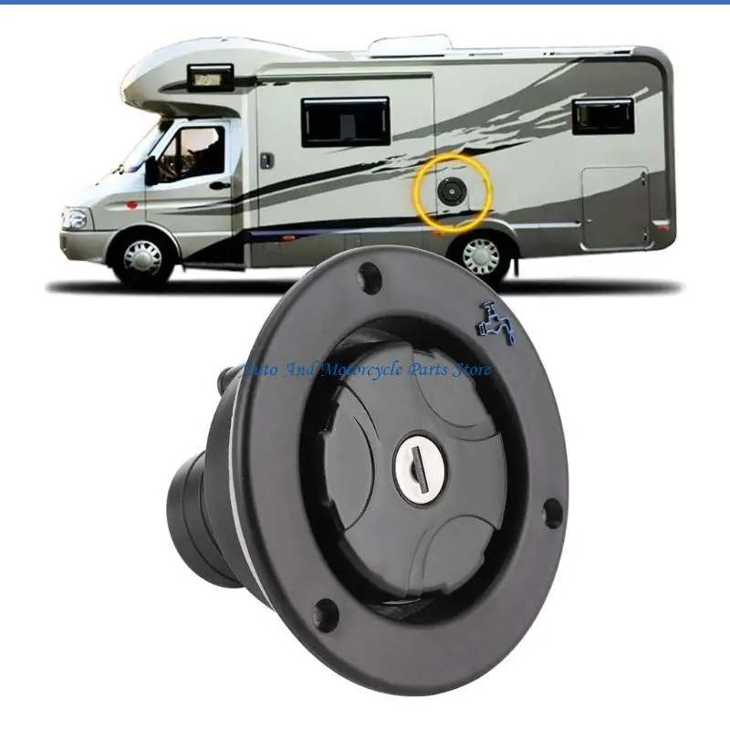 

P9FD Reliable Plastic Water Inlet Secure Water Inlet Quick & Safe Filling Part Efficiently Fill Your Vehicles Water Storage