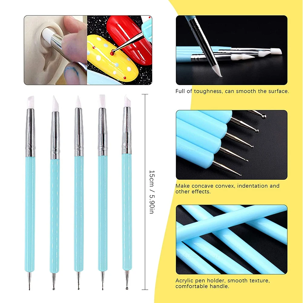 19Pcs Clay Sculpting Tools Kits, Pottery Tools,Plastic Clay Tools,for Making Modeling Clay Fondant Decoration,Clay