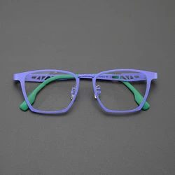 Ultralight titanium square glasses frame men's and women's myopia optical glasses designer luxury brand prescription glasses