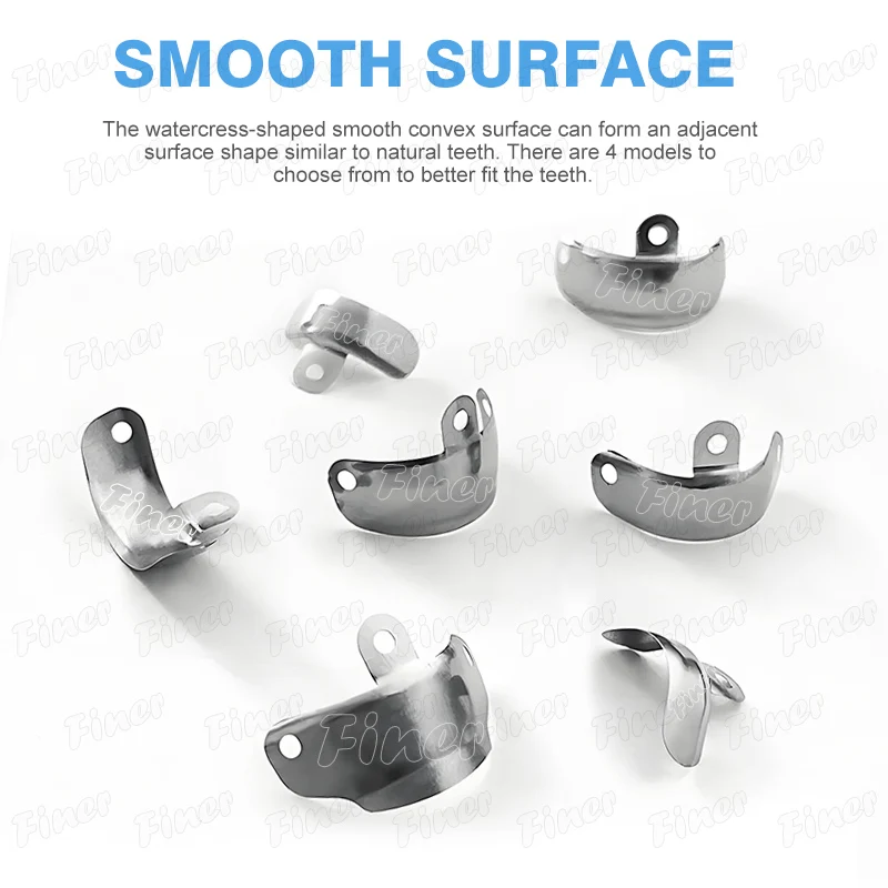 20/50pcs Dental Matrix System Clamp Ring Dental Matrix Bands Dental Sectional Matrix M4 Teeth Replacement Dental Materials