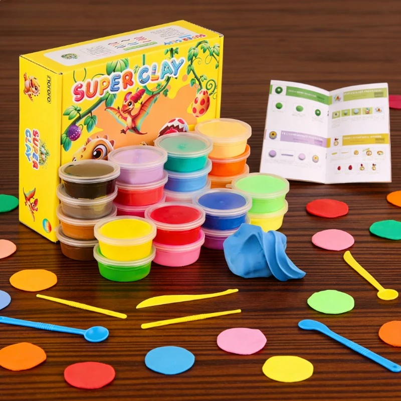 24/36/45 Color Ultra-light Clay Set Easy Shapenot Sticky for Children's DIY Handmade Ornaments Parent-child Activities
