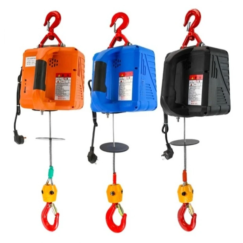 

220v Mini Electric Hoist Small Crane Portable Remote Control Home Air Conditioning Crane Small Lifting Hoist