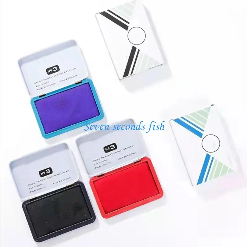 L74B Business Stamp PAD RAPIDE Séchage tampon PAD ENK PADPRIMENT PAD ENK POUR POUR LES CONTRATS FINANCIERS CHECKS 90X56MM