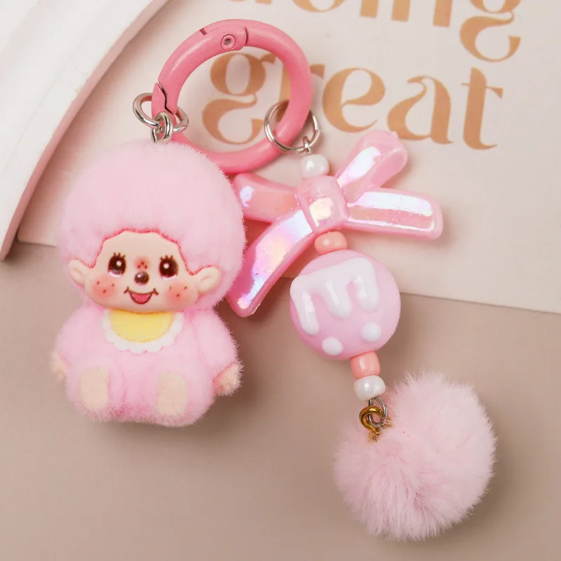 

1/9pcs Cartoon Keychain Doll Couple Keyring Kawaii Creative Bag Pendant Charms Backpack Decoration Christmas Gifts