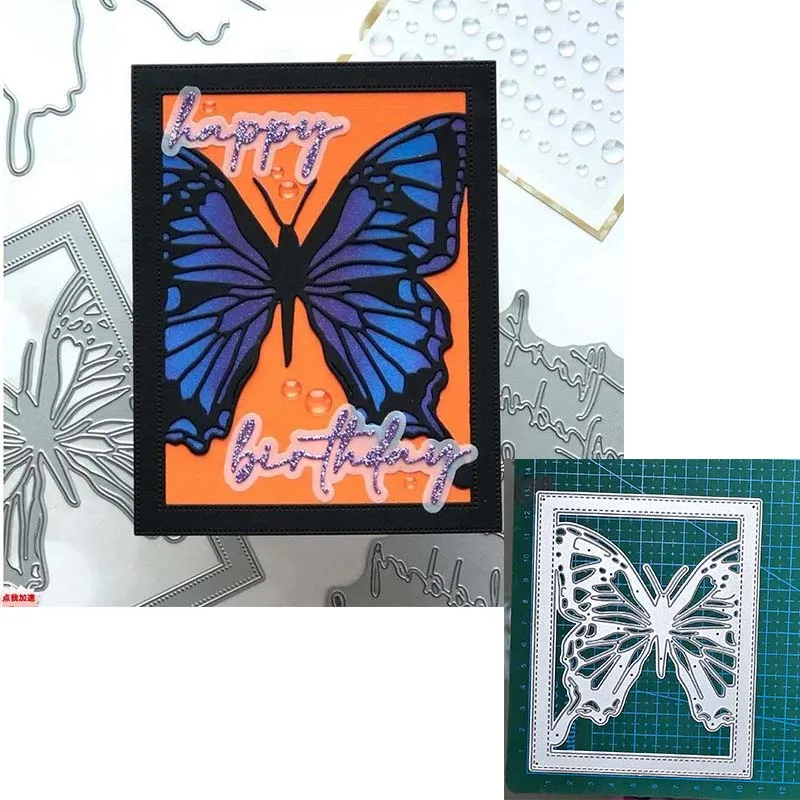 Vlinder Libel Metal Cutting Dies Scrapbooking Decoratie Papier Ambachtelijke Mes Mal Punch Sjabloon Embossing Stencils