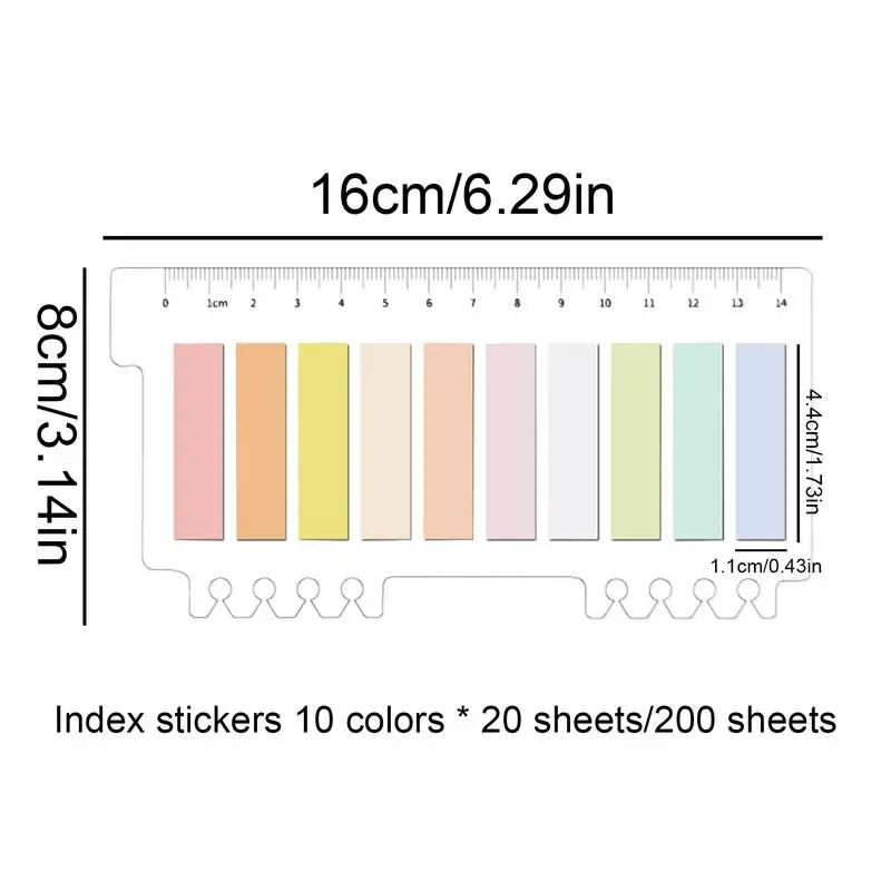 Zakładki samoprzylepne 200 szt. Znaczniki stron Karteczki samoprzylepne Zakładki z możliwością zapisu poprawia wrażenia z czytaniem Paski tekstowe dla studentów i nauczycieli dla