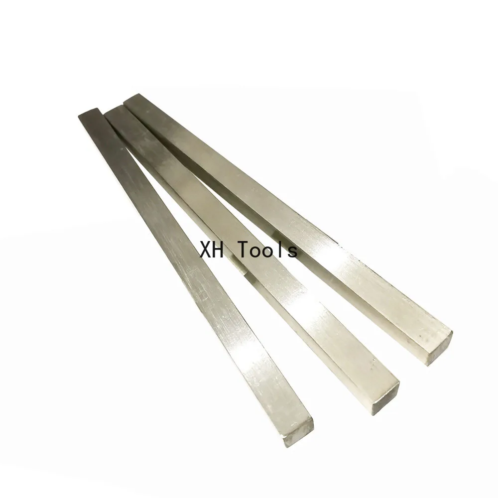 L/500mm 304 Stainless Steel Square Bar 1.5/2/2.5/3/3.5/4/5/6/7/8/9/10~20mm Small Flat Steel Solid Square Rod Stick CNC Metal