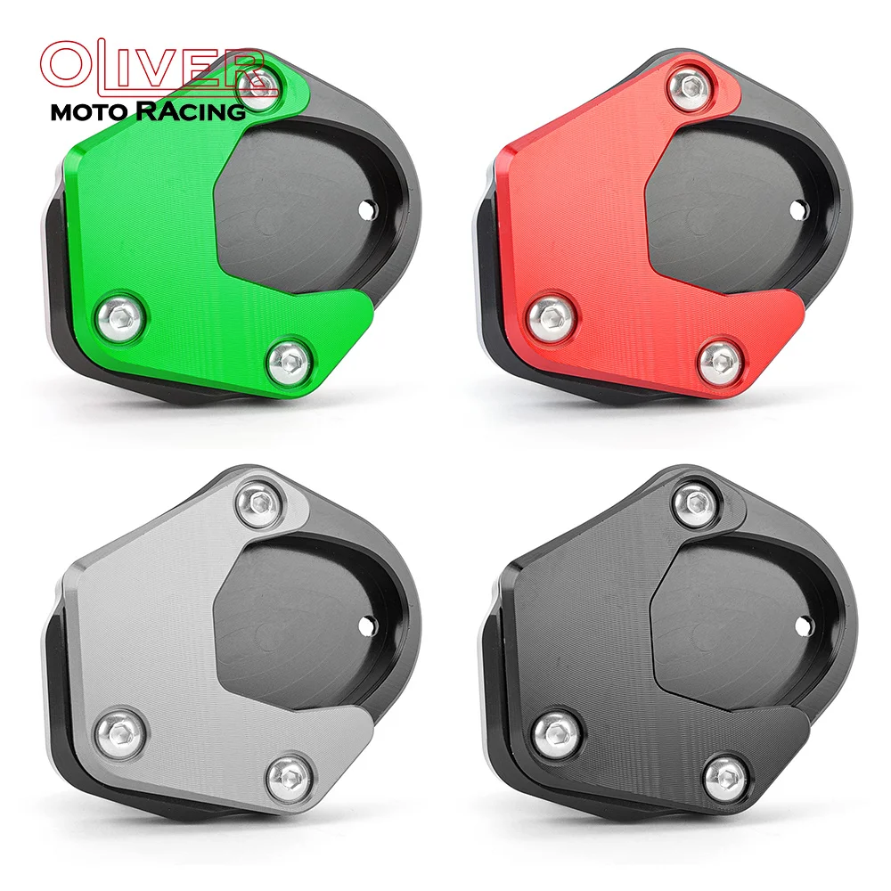 Kickstand Side Stand Extension Enlarger Plate Pad For Kawasaki KLX230 SM KLX230R KLX230S KLX250 KLX 250 Versys650 Ninja 400 ZH2