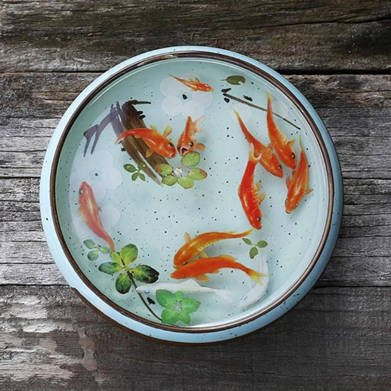 Goldfish Painting Stickers Art Decorations Epoxy Resin Mold Filler DIY Crafts Jewelry Making Fillings