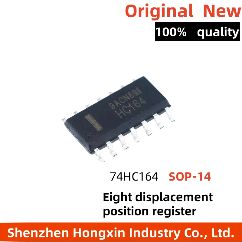 

10pcs 74HC164 Eight Displacement Position Register Patch SOP-14 74HC164D