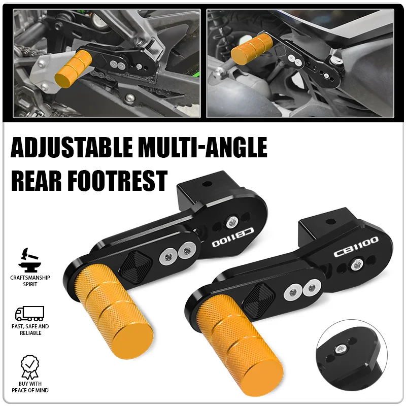 

New Adjustable Rear Rider Footpegs Pedals For CB1100 /EXRS CB1300 /SB/SF Motorcycle Multi-angle Telescopic Foot Pegs Footrests