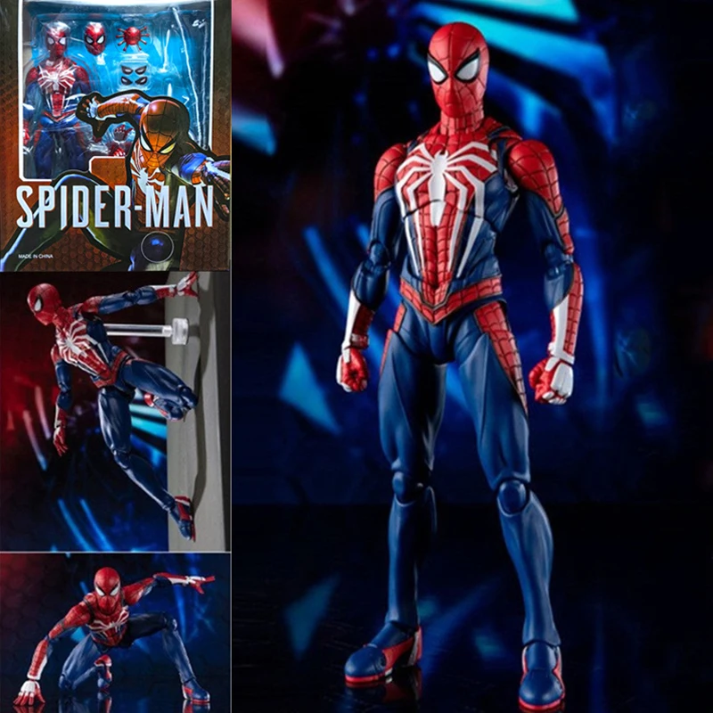 

Marvel Spider Man 2 Upgrade Suit Game Edition Figure Peter Parker Spiderman Action PS4 PS5 Collectable Movable Model Toy Gifts