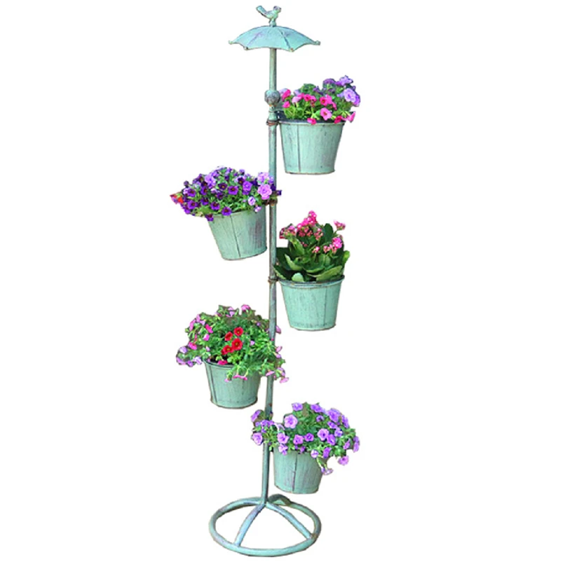 

Balcony Flower Stand Terrace Arrangement Outdoor Shelf High Quality