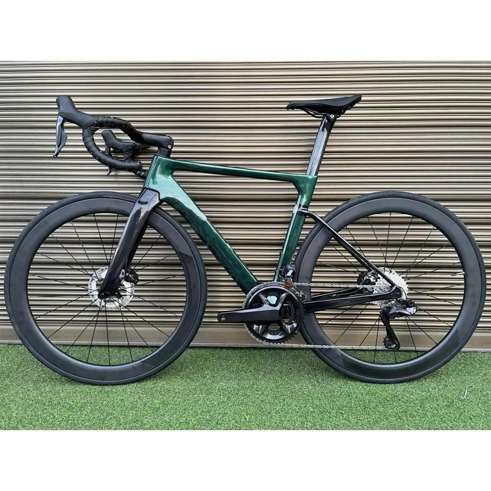 OSTRO Road Carbon Whole Bike Racing Bicycle Disc Brake 700c Carbon Wheels With $himano Groupset Complete Bikes Custom Logo DPD