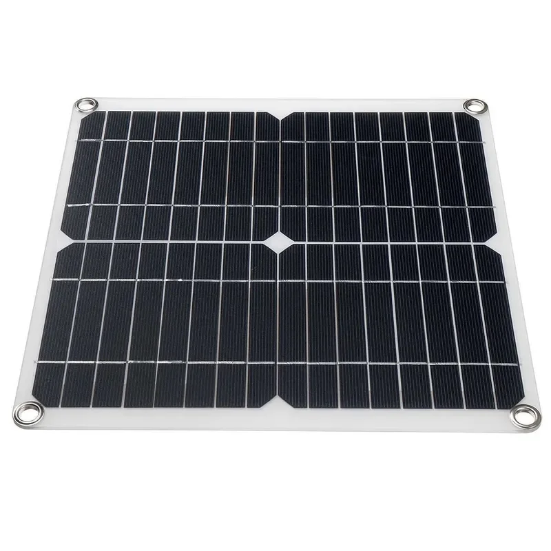 12W 18V Flexible Monocrystalline Solar Panel Portable Charger for Outdoor Camping Hiking with Controller