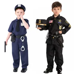 Halloween Kids Police Costumes Cosplay Kids Game Costumes Performance Halloween Costume Prom Party Costumes