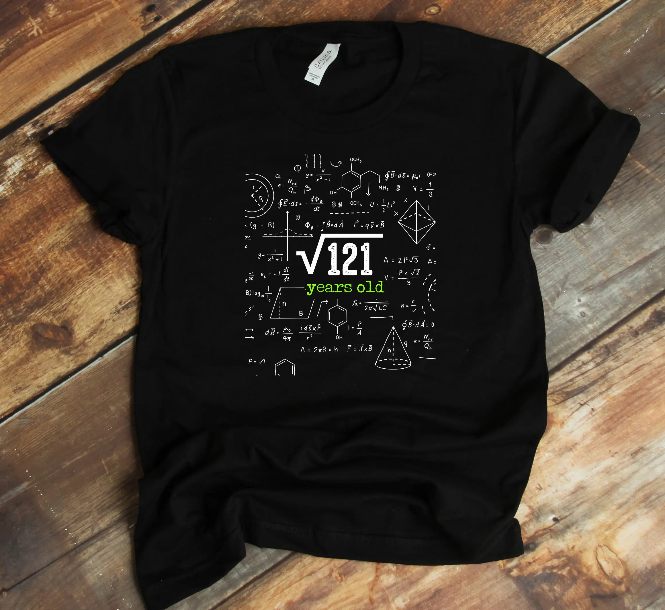 11Th Birthday T Shirt Kid'S Square Root Of 121 11 Years Old B Day