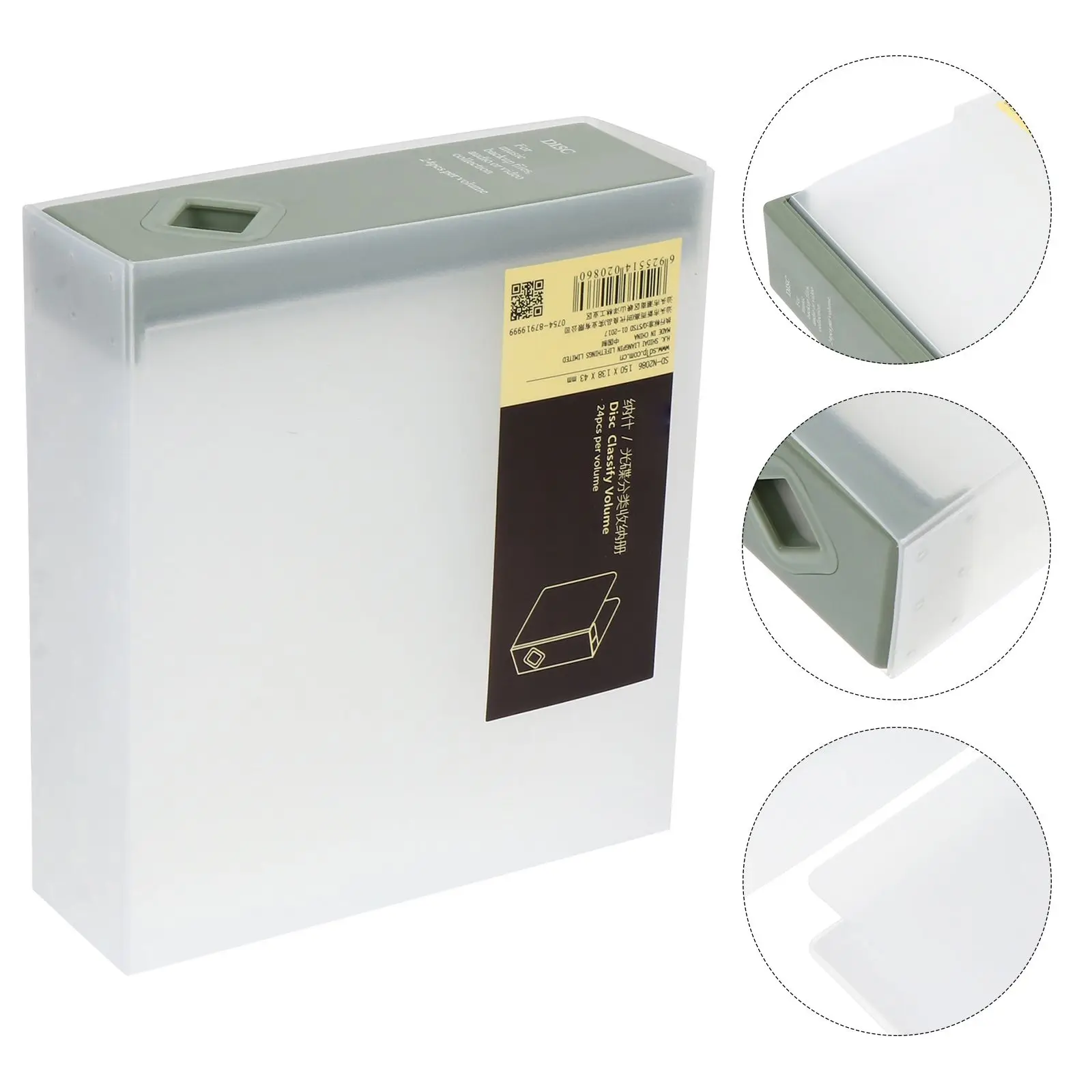 CD Storage Dvd Case Non-woven Fabric Hard Handle Holder Disc Plastic CD Box Optical Disks Storage Box Material Stacking