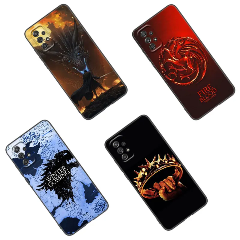 Dragon Mother Thrones Phone Case For Samsung A13 A22 A24 A32 A23 A25 A34 A35 A52S A53 A54 A55 A73 5G A12 A14 A15 A31 A33 A50 A51