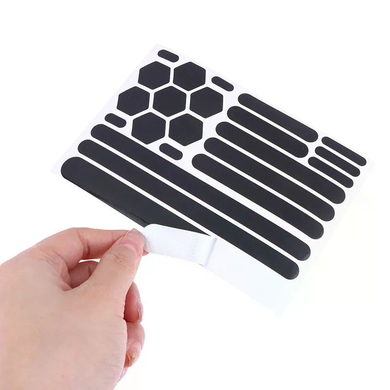 1 Sheet High Quality Safety Motorcycle Helmets Invisible Black Reflective Stickers Reflective Tape Self-adhesive