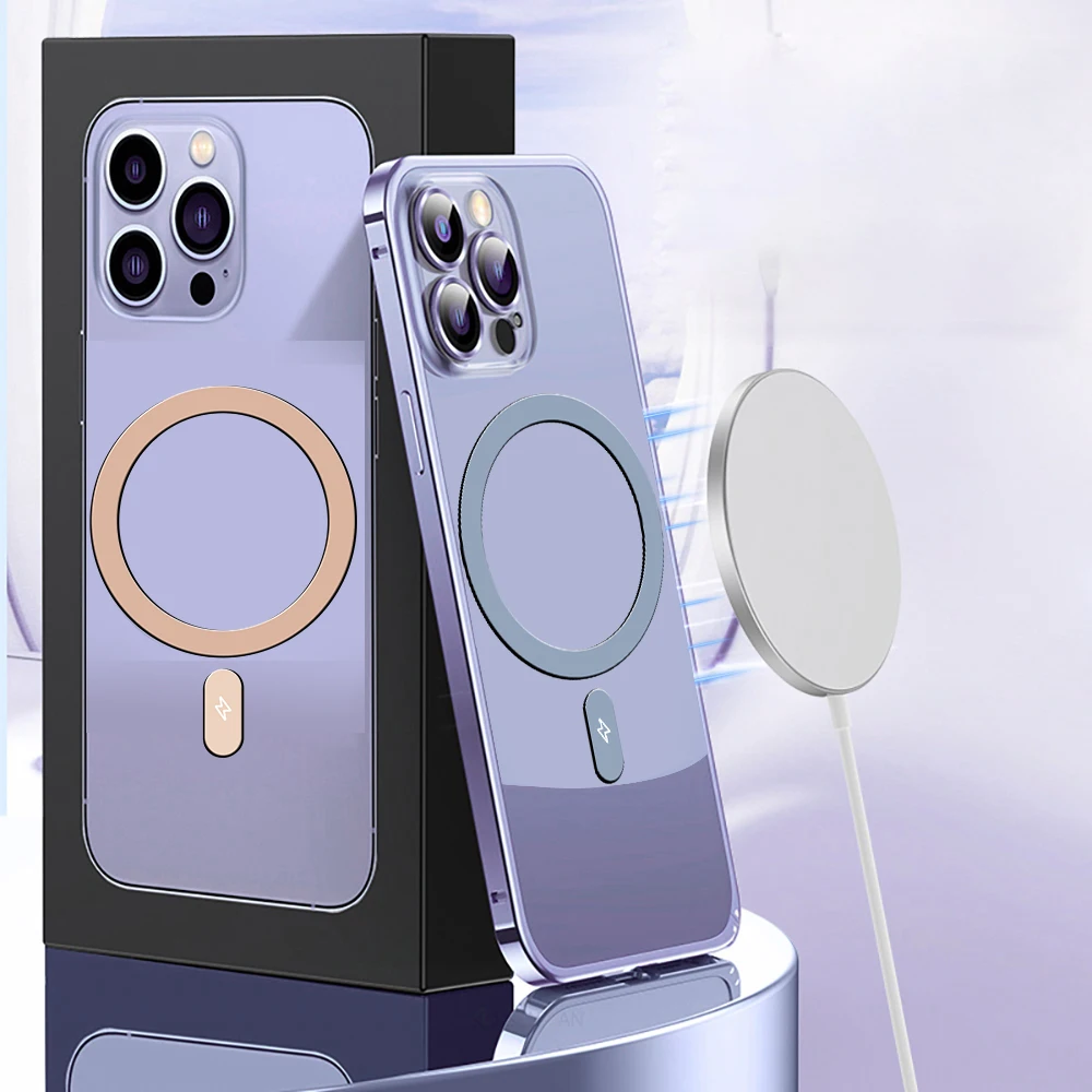 For Magsafe Wireless Charger Plate Magnetic Metal Sticker Ring Mobile Phone Metal Plate Ring For Apple iPhone 14 13 12 Pro Max